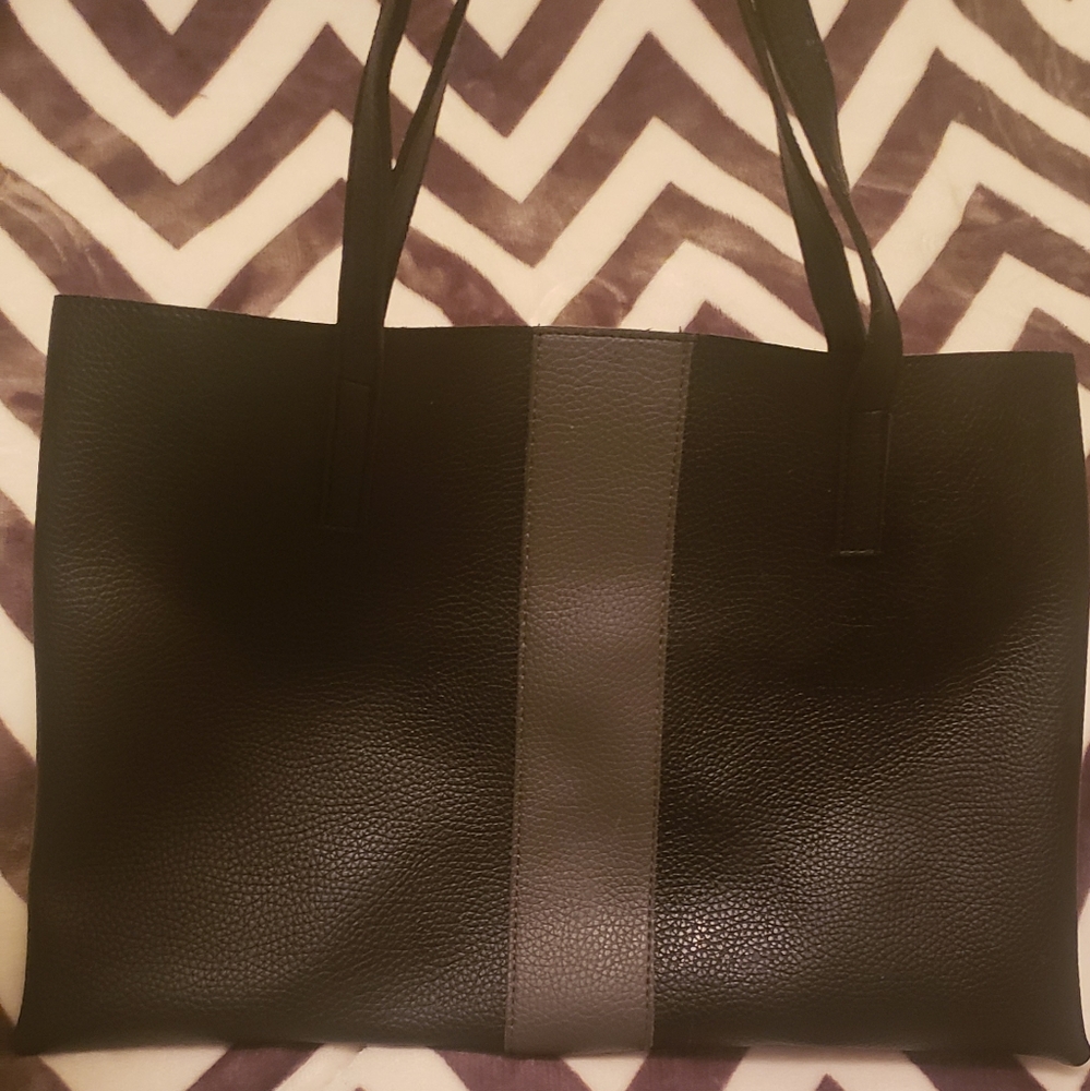 Vince Camuto large black satchel handbag